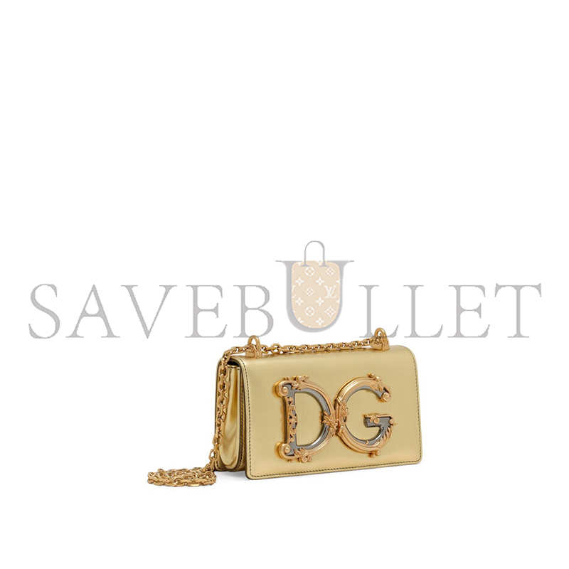 DOLCEGABBANA DG GIRLS PHONE BAG IN NAPPA MORDORE LEATHER BI1416AW12189869 (17*10*3.5cm)